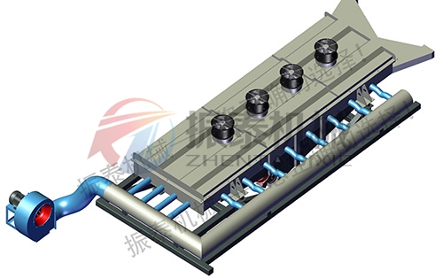 風(fēng)冷式直線震動篩工作原理